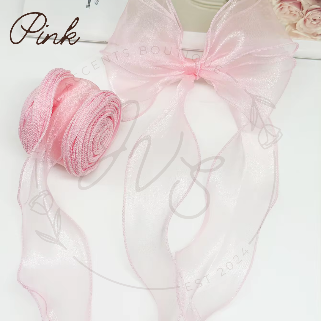 Wired Chiffon Ribbon