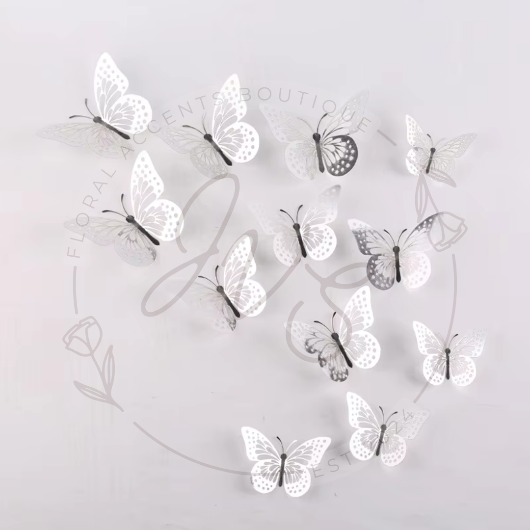 Butterfly- Silver – JVS Floral Accents Boutique